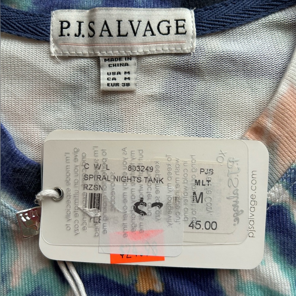 PJ Salvage Spiral Nights Tank Tie-Dye Size Medium NWT - Picture 4 of 4